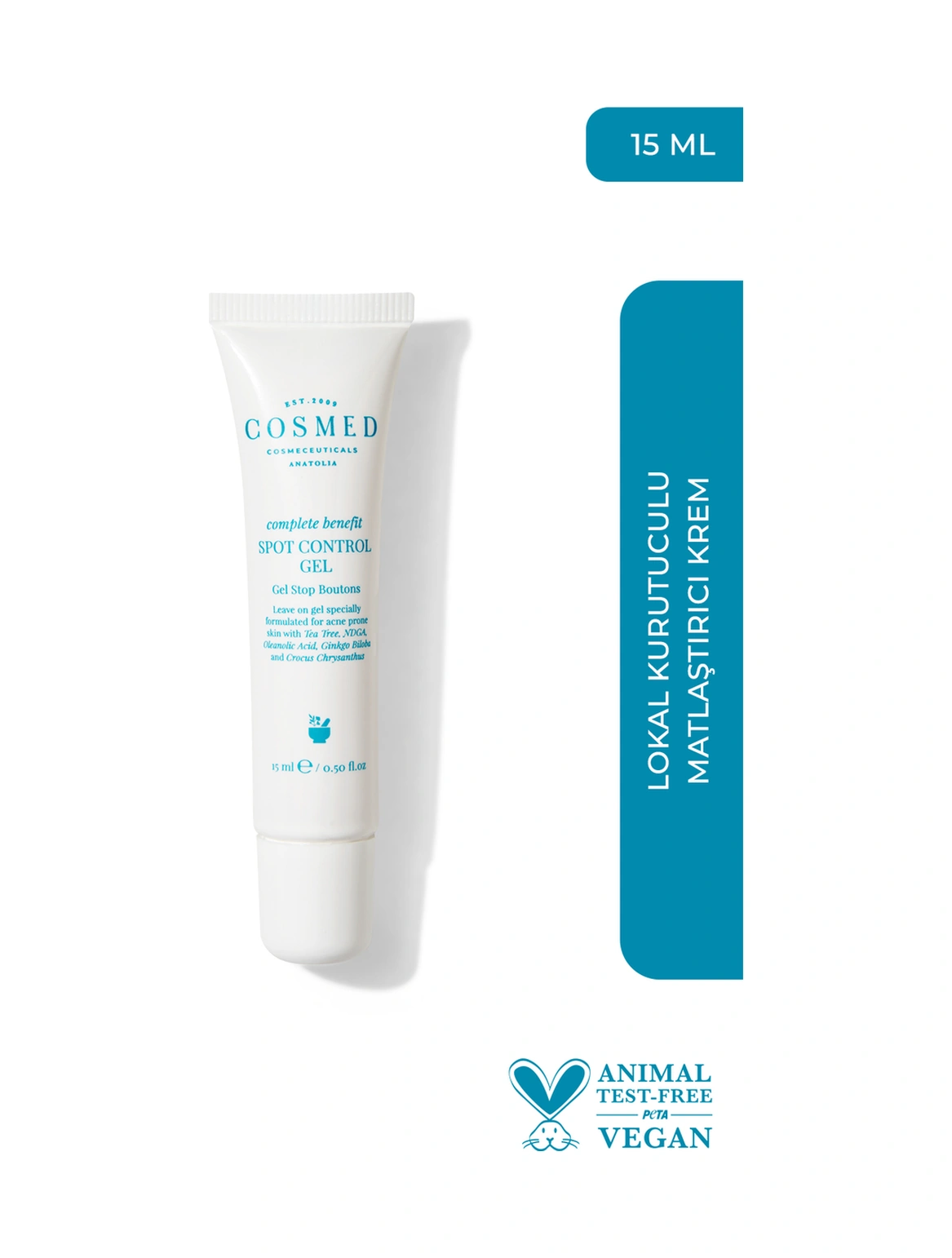 Cosmed Kurutucu Etkili Spot Kontrol Jel - Spot Control Gel - 15 ml
