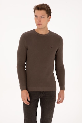 U.S. Polo Assn. U.s. Polo Assn. Erkek Vizon Kazak /triko 50313667-vr052