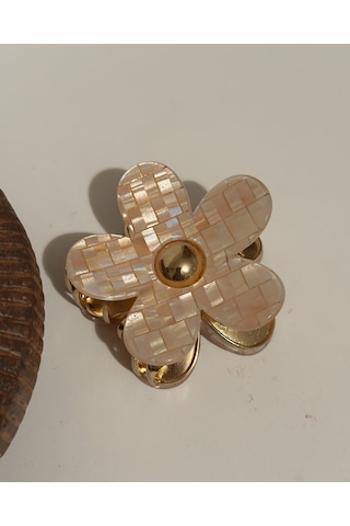 Ceramıc Blossom Kemik Mandal Toka Çok Renkli