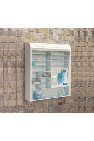 Primanova 092 Panjurlu Çok Amaçlı Kilitli Ecza ve Banyo Dolabı