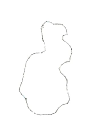 Vıp Suya Denize Dayanıklı Erkek Çelik Kolye - 60 Cm - 25zk006 Gri