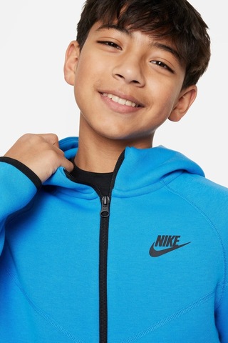 Nike Sportswear Tech Fleece Full-zıp Hoodie Fermuarlı Kapişonlu Çocuk Sweatshirt Lacivert Lacivert