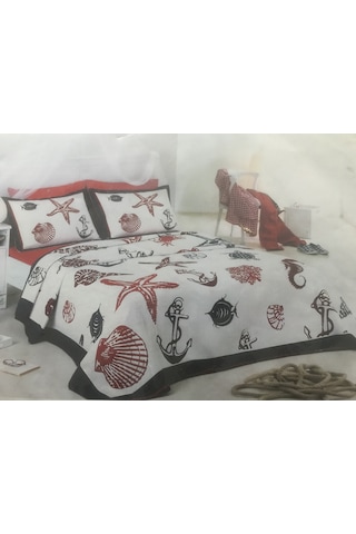 Sea Sheel Tek Kişilik Yatak Örtüsü