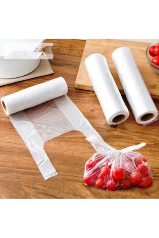 Rulo Poşet Hışır Market Manav Poşeti Orta Boy 4000 Adet