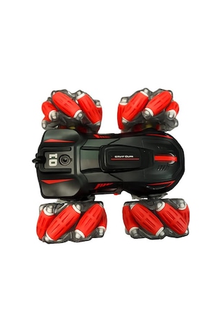 Ctoys 360 Derece Dönen Şarjlı Uzaktan Kumandalı Saatli Araç Kırmızı G132a Çok Renkli