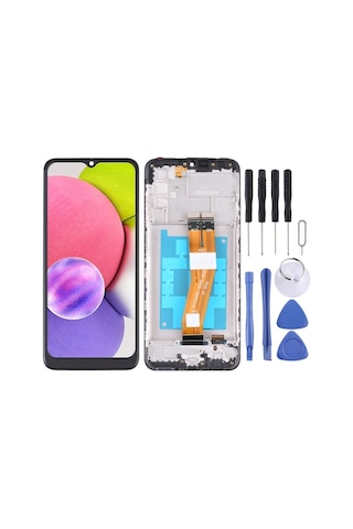 Cbtx Samsung Galaxy A03s Uyumlu Lcd Ekran Sm-a037g/a037m Sayısallaştırıcı Tam Montaj Çerçeveli