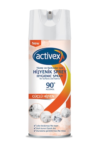 Activex Hijyenik Kumaş ve Yüzey Spreyi 400 ML
