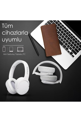 Moodix KO23BT1100W Bluetooth Kulak Üstü Kulaklık