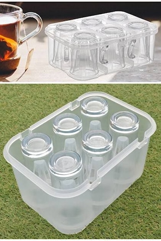 6lı Su Bardak - Kulplu Bardak Taşıma Aparatı 5332 19 x 7 CM