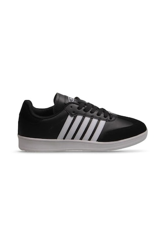 M.P Mp 242-1558 Siyah Beyaz Unisex Bağcıklı Spor Ayakkabı Siyah - Beyaz