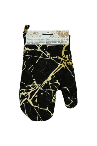 Mul' Tıdom Siyah Mermer Mutfak Eldivencesi 261292927 Siyah