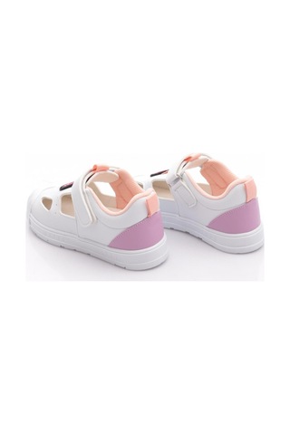 Benetton Bn-1412 Çocuk Sandalet Beyaz Pudra