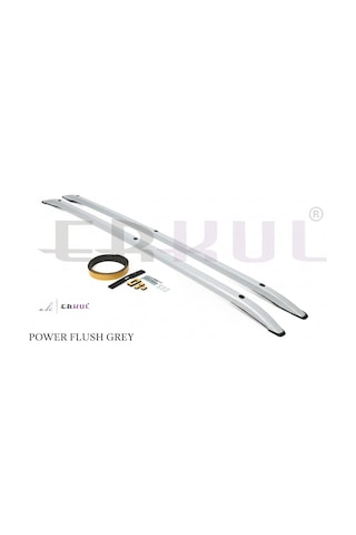Erkul Fıat Doblo 2010-2022 Power Flush Tavan Çıtası Gri