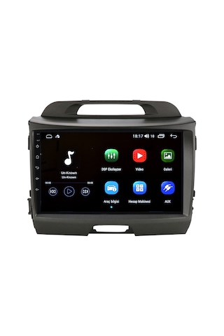 Otolas Kia Sportage Android Multimedya Navigasyon Oto Teyp 4 Gb + 32 Gb 9"