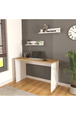 Olven Çalışma & Ofis Masası 120 Cm Beyaz-meşe