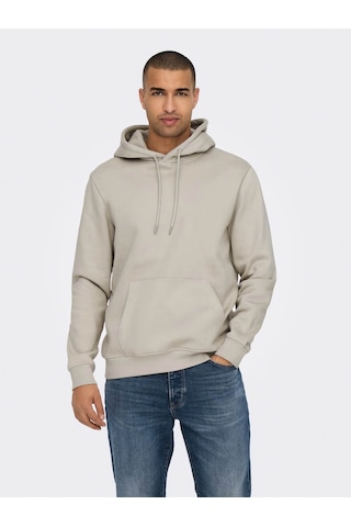 Only & Sons Onsconnor Lıfe Reg Gri Erkek Sweatshirt 22029225