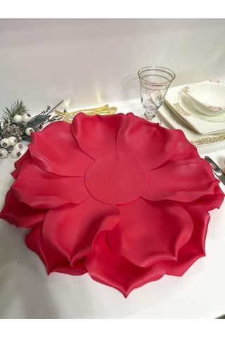 Eva Lateks Supla Amerikan Servis Kırmızı Gül Tasarım Kırmızı