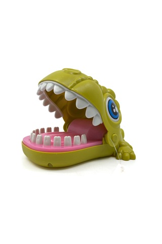 Sevimli Hayvan Dişçisi - Finger Biting Adventure - Yeşil Dinozor