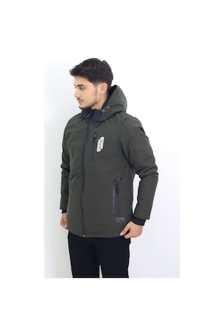 Hk Premium Erkek Kışlık Mont Su İtici Rüzgar Geçirmez Kapüşonlu Kalın Sport Outdoor Parka Haki