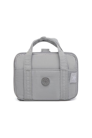 Smart Bags Mikro Poly Kumaş Askılı Mini Boy Kadın Cüzdanı 3346 Gri