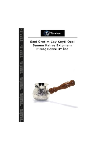 Özel Üretim Çay Keyfi Özel Sunum Kahve Ekipmanı Pirinç Cezve 3'' İnc