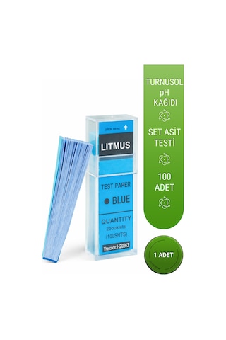 Turnusol Kağıdı Mavi 100 Test X 1 Kutu Turnusol Kağıdı Mavi 100 Test X 1 Kutu
