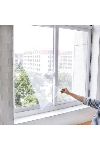 Tüm Cam Pencere Kapılara Uyumlu Çift Kanat Pencere Sinekliği Bx40