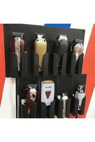 Smp Berber Makina Tutucu, 4 Gözlü Yuvalı Organizatör, Kuaför Salonu Için Profesyonel Makina Düzenleyici Şık Tasarım