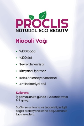 Nioli Uçucu Yağı %100 Doğal Seyreltilmemiş 3'lü Set Niaouli Essential Oil 3x10 Ml