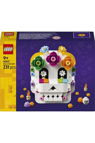 LEGO® Ölüler Günü 40811 – 9 Yaş ve Üzeri Çocuklar için Dekoratif Kafatası ve Sunak Modeli Oyuncak Yapım Seti, Hediye Fikri (471P)