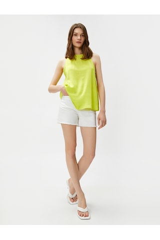 Koton Basic Atlet Kolsuz Halter Yaka Sarı 3sak30023pw 3SAK30023PW152