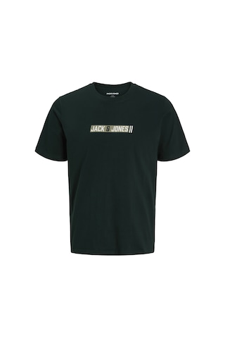 Jack & Jones Erkek Gögüs Baskili Bisiklet Yaka Tisört - Munk - 12298430 Çok Renkli