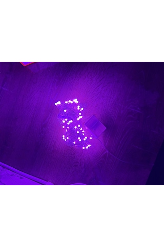 10m 100 Led Damla Uçlu Pembe Işık Şeffaf Kablo Mz-17-9
