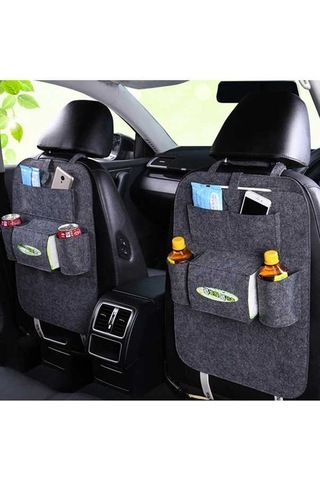 Ulzyvf Pratik Araç Koltuğu Düzenleyici - Çok Fonksiyonlu Askılı Felt Depo Çantası