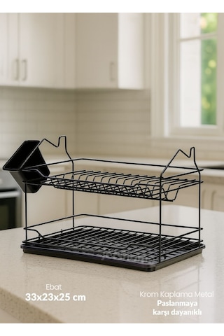 Jet's Home Mini Boy Bulas Iklık Tezgah U Stu Tabaklık Bpa Free Bulas Ik Sepeti Siyah 23x33x25 siyah
