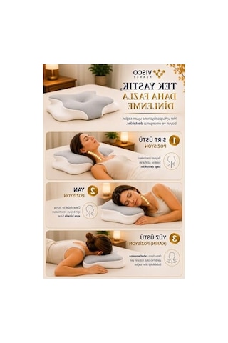 Ortopedik Boyun Yastığı, Ergonomik Tasarım Ve Destekleyici