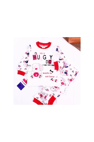 6-24 Ay Hungry Kız Çocuk Pijama Takımı Fuşya Fuşya