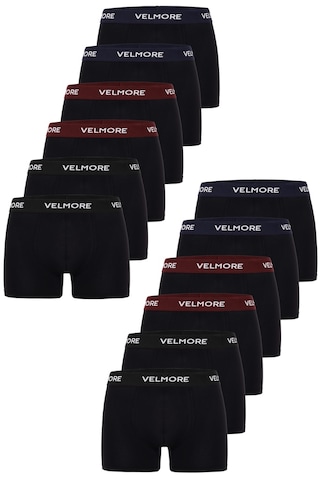 Velmore Erkek Boxer 12 Li Kutu Nefes Alan Pamuk Kumaş Sıkmayan Esnek Bel Lastikli S 5xl Mix