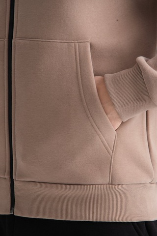 Shooter Sportswear Shooter Erkek Kışlık Eşofman Takımı Luxe Regular Kapüşonlu Vizon