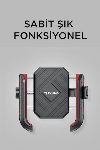 Torima Jx-062 Siyah Plastik Motosiklet Telefon Tutucu Siyah