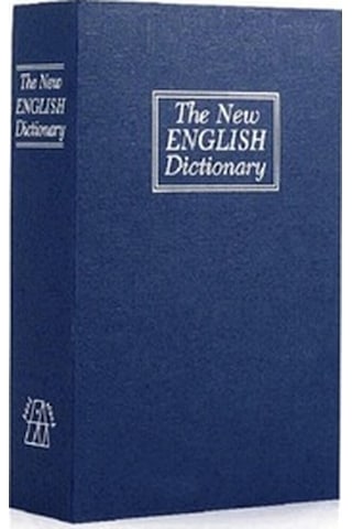 Mobgift Kitap Görünümlü Anahtarlı Gizli Kasa Kumbara (Lacivert)