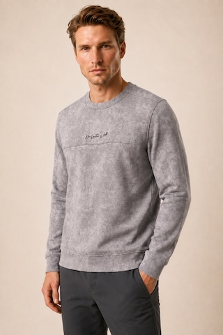 Redline Continu Erkek Kışlık Regular Fit Kışlık Bisiklet Yaka Sweatshirt Gri