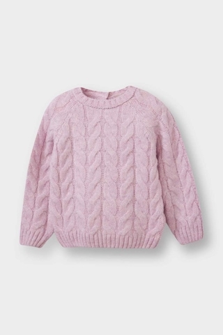 Defacto Kız Bebek Regular Fit Bisiklet Yaka Kazak D0354a525aupr251 Mor