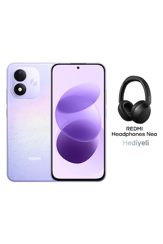 Xiaomi Redmi Note 17 5G 6 GB 256 GB (Xiaomi Türkiye Garantili) Mor+Xiaomi Redmi Neo Bluetooth 5.4 Kulaküstü Siyah Kulaklık