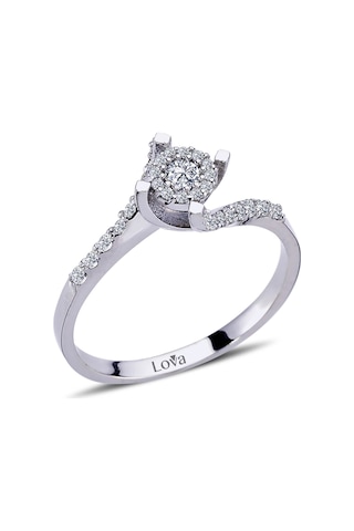 Lova 0,50 Karat Tektaş Görünümlü Pırlanta Yüzük - 1020175