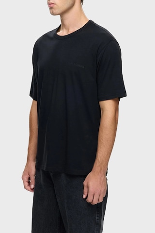 Les Benjamins Erkek T Shirt Lb25fwclamuts-401 Siyah SIYAH