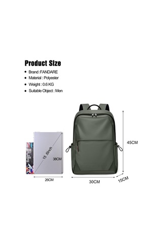 Aromee Okul Sırt Çantası Sırt Çantası Erkek Okul Sırt Çantası - Yeşil.