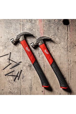 Milwaukee Fiber Saplı Kavisli Çekiç 450 Gr-4932478657