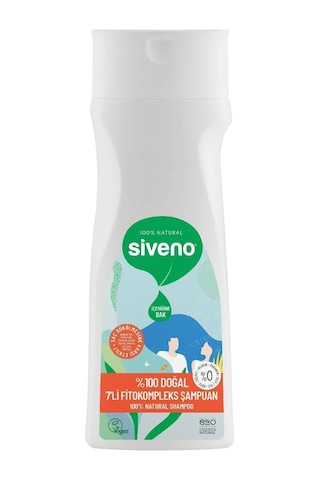 Siveno %100 Doğal Fitokompleks Şampuan 7 Değerli Bitki Yoğun Saç Dökülme Karşıtı Besleyici Dolgunlaştırıcı 300 ML