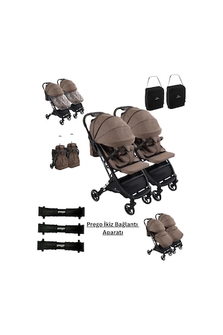 Öykü Bebek Dunyasi Ayrılıp Birleşebilen Kabin Boy Ikiz Bebek Arabası